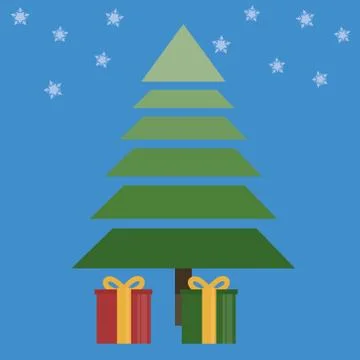 Christmas tree Illustrazione stock