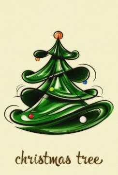 Christmas tree Stock-Illustration