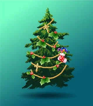 Christmas tree. Stock Illustration
