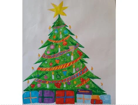 Christmas Tree Illustrazione stock