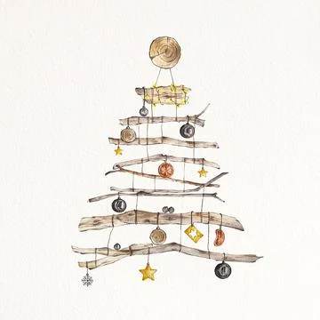 Christmas tree Ilustración de archivo