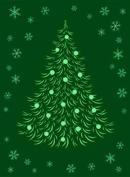 Christmas tree Stock Illustration