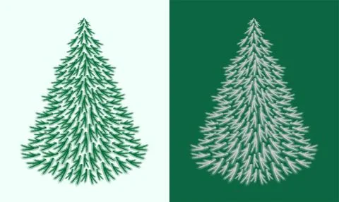 Christmas tree Illustrazione stock