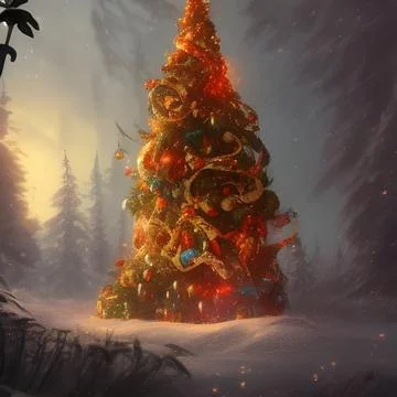 Christmas Tree Stock Illustration