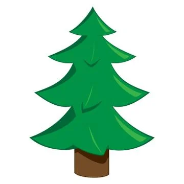 Christmas tree illustration Stock Illustration