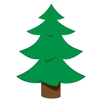 Christmas tree illustration Stock Illustration
