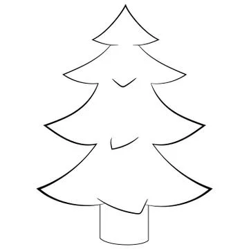 Christmas tree illustration Stock Illustration