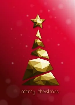Christmas tree illustration Stock Illustration