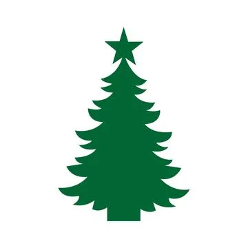 Christmas tree illustrations. Vector. Stock Illustration