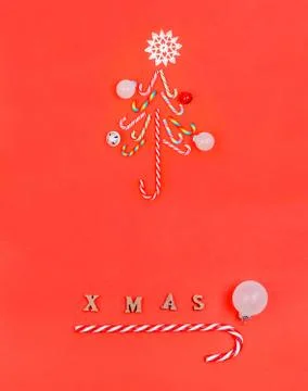 Christmas tree interpretation of sweets Stock-Fotos