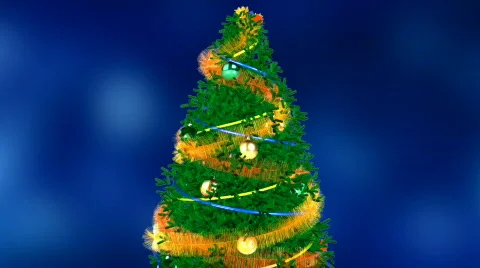 Christmas tree. Isolated Video stock 283790