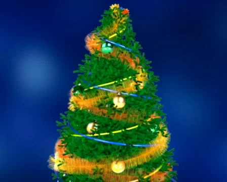 Christmas tree. Isolated Video stock 284173