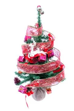 Christmas tree isolated Stock Photos