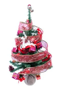 Christmas tree isolated Stock Photos