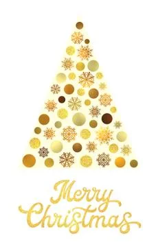 Christmas tree isolated on white background. Stock Illustration