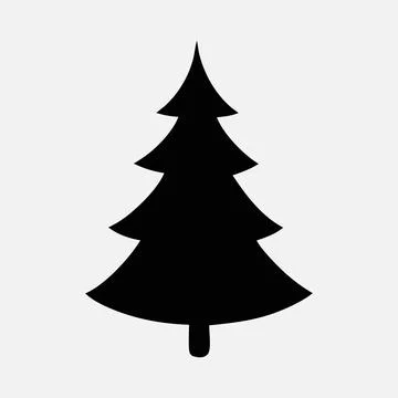 Christmas Tree isolated on white background stock illustration Stock Illustration