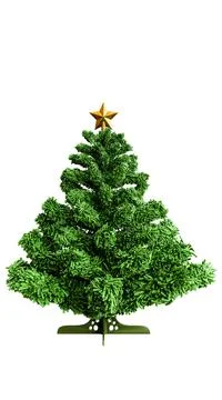Christmas tree isolated on white Stock Illustration