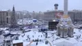 Christmas tree, Kiev, Ukraine HD Footage
