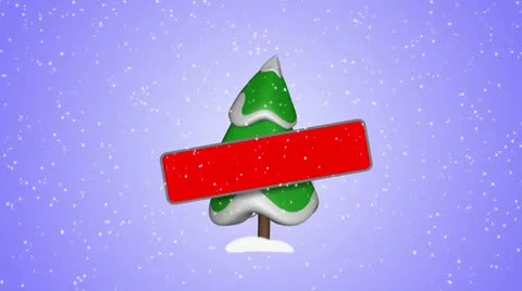 Christmas tree. Label on tree 스톡 동영상 8954448