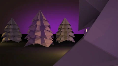 Christmas tree with lamp light on Stock Footage 41440045