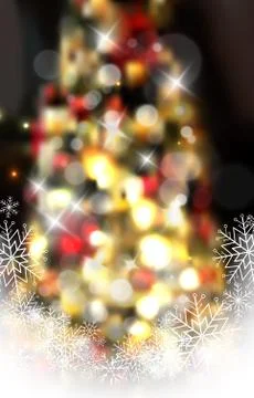 Christmas tree light background Stock Illustration