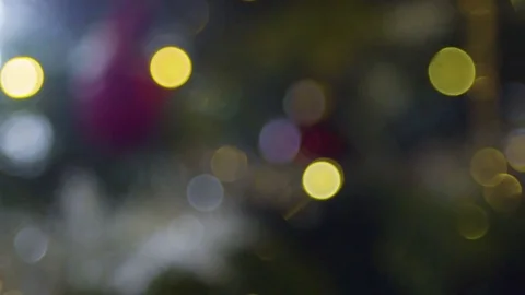Christmas tree light bokeh Stock Footage 82915288