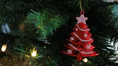 Christmas tree with light Video stock 100635644