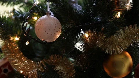Christmas tree with light Video stock 100635674