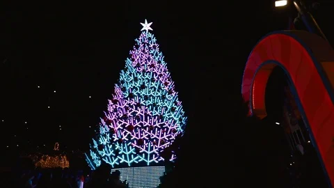 Christmas Tree Light Stock Footage