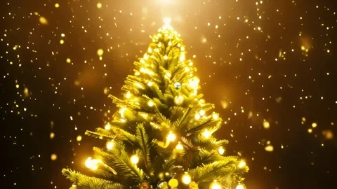 Christmas tree with light Stock Footage 293017161