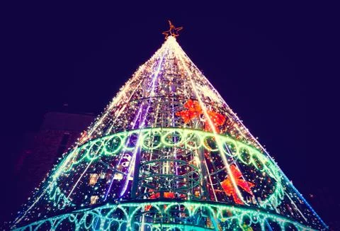 Christmas tree light Foto stock