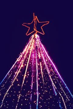 Christmas tree light Stock Photos