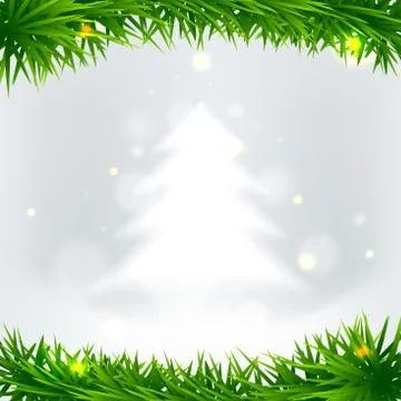 Christmas tree from light vector background イラスト素材