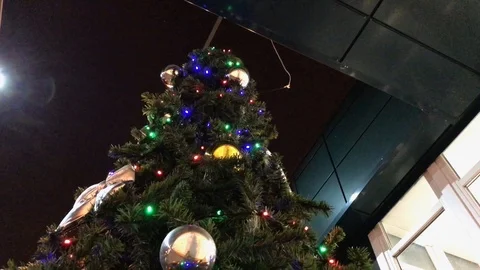 Christmas tree lights. 1 Stock Footage 98311340