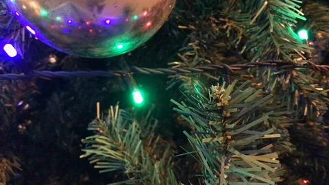 Christmas tree lights. 3 Stock Footage 98311337