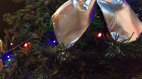 Christmas tree lights. 7 Stock Footage 98311328