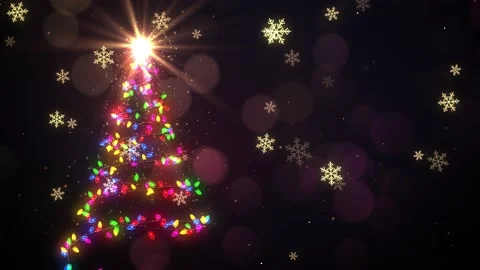 Christmas Tree Lights Background 스톡 동영상 179785160