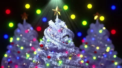 Christmas Tree Lights Background Stock-Footage 221924664