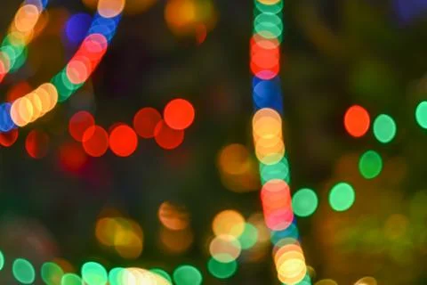 Christmas Tree Lights background Stock Photos