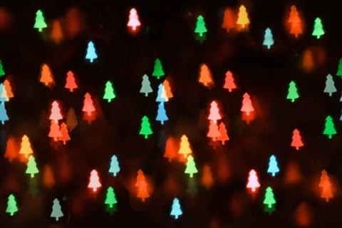 Christmas tree lights background Stock Photos