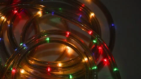 Christmas tree lights Stock Footage 43375912