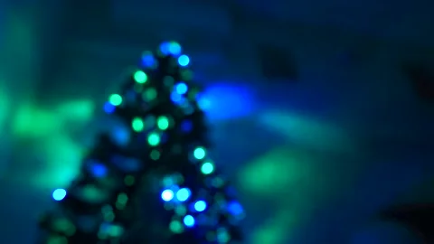 Christmas tree with lights 動画素材 200950627