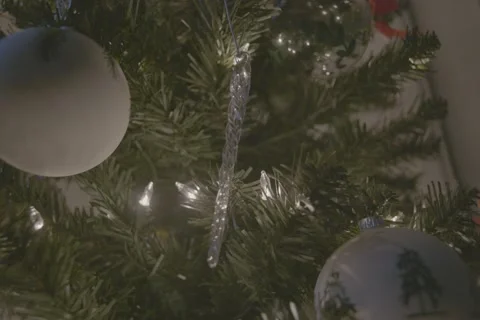 Christmas tree lights 스톡 동영상 257726540