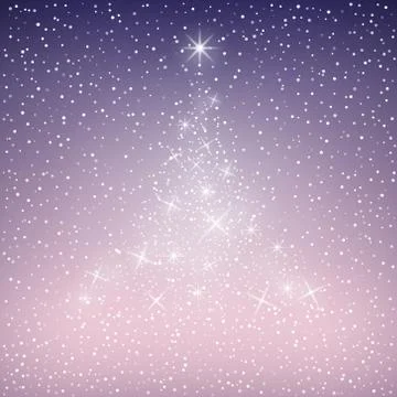 Christmas Tree of Lights Stock Illustration