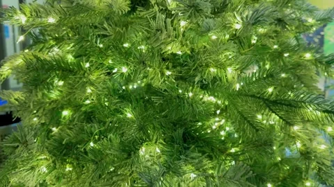 A Christmas tree with lights on it Vidéo 271283838