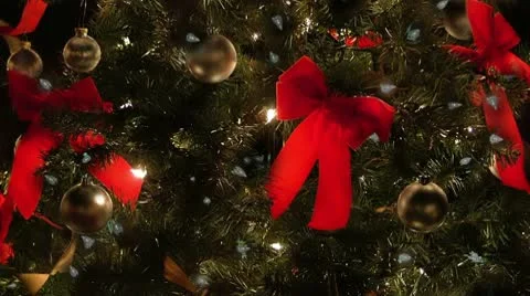 Christmas tree lights (loop) Stock Footage 8995334