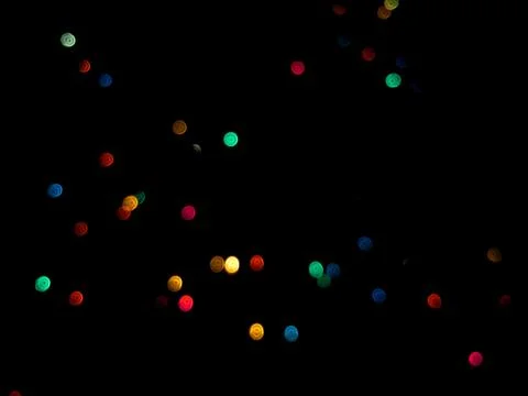 Christmas Tree lights out of focus Stock Photos
