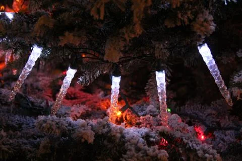 Christmas Tree Lights Foto stock