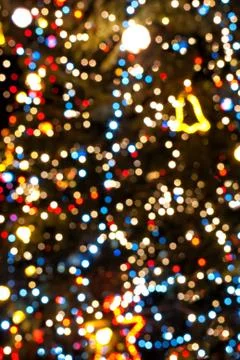 Christmas tree lights Stock Photos