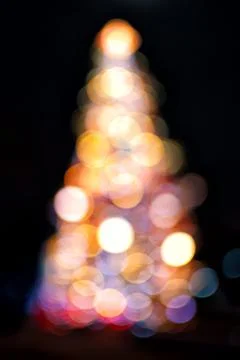 Christmas tree lights Stock Photos